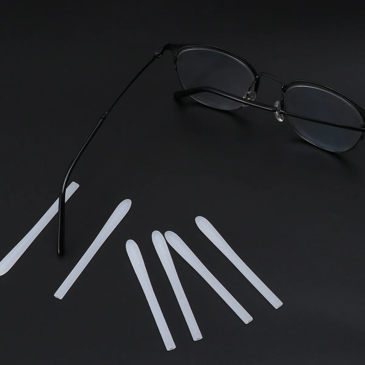 

10 пар силиконовых накладок на дужки очков: противоскользящие, сменные, комфортные, экологичные, влагостойкие, термостойкие