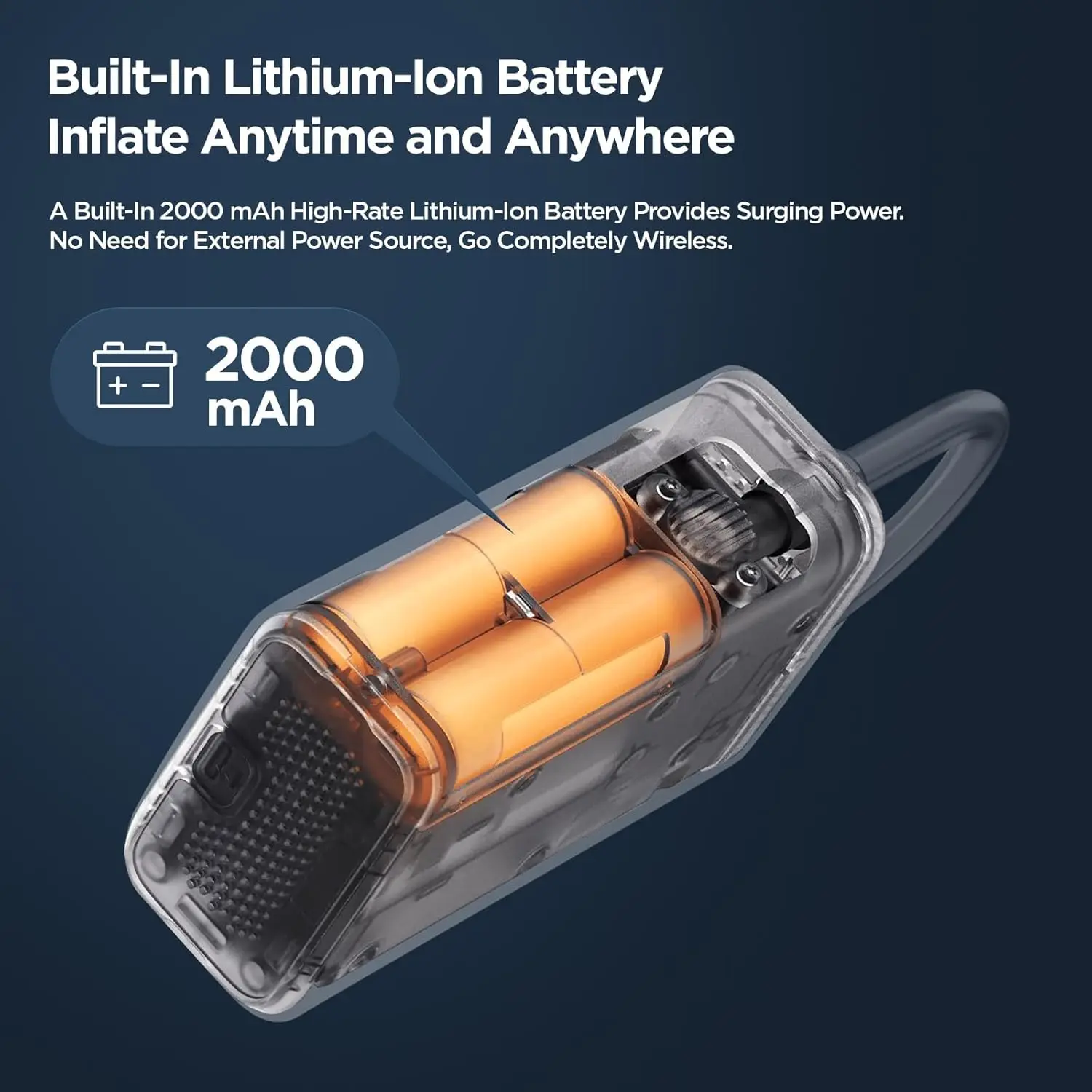 Xiaomi Mijia Compresor de Aire Portátil 2/2D, Inflador de Neumáticos Inalámbrico 150PSI, Bomba de Aire Eléctrica para Coches, Motocicletas y Bicicletas