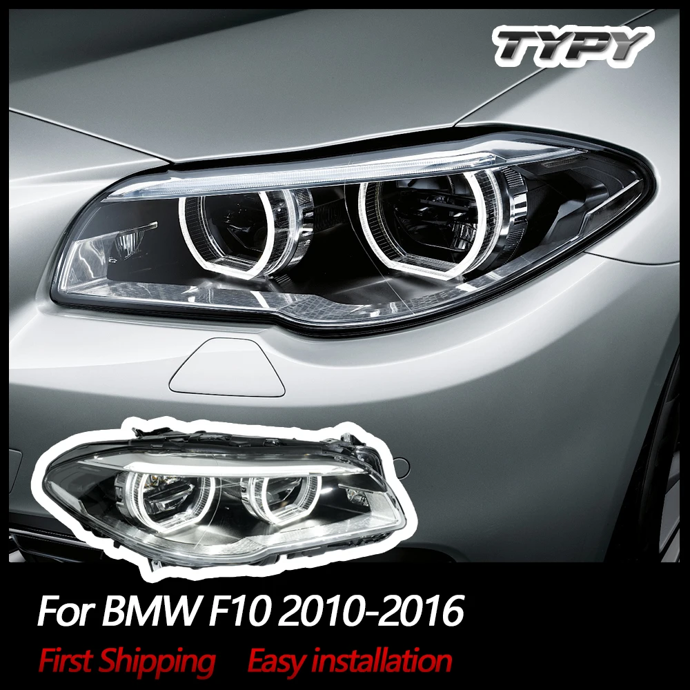 

TYPY автомобильный Стайлинг фары для BMW F10 2010-2017 520i 525i 530i F18 светодиодные фары DRL линзы проектора автоаксессуары