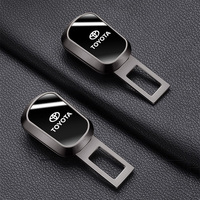 Toyota Car Seat Belt Extender Plug Mirror Metal Extend Lock Buckle Accessories For Hilux Aygo Yaris Ractis Corolla Camry Caldina