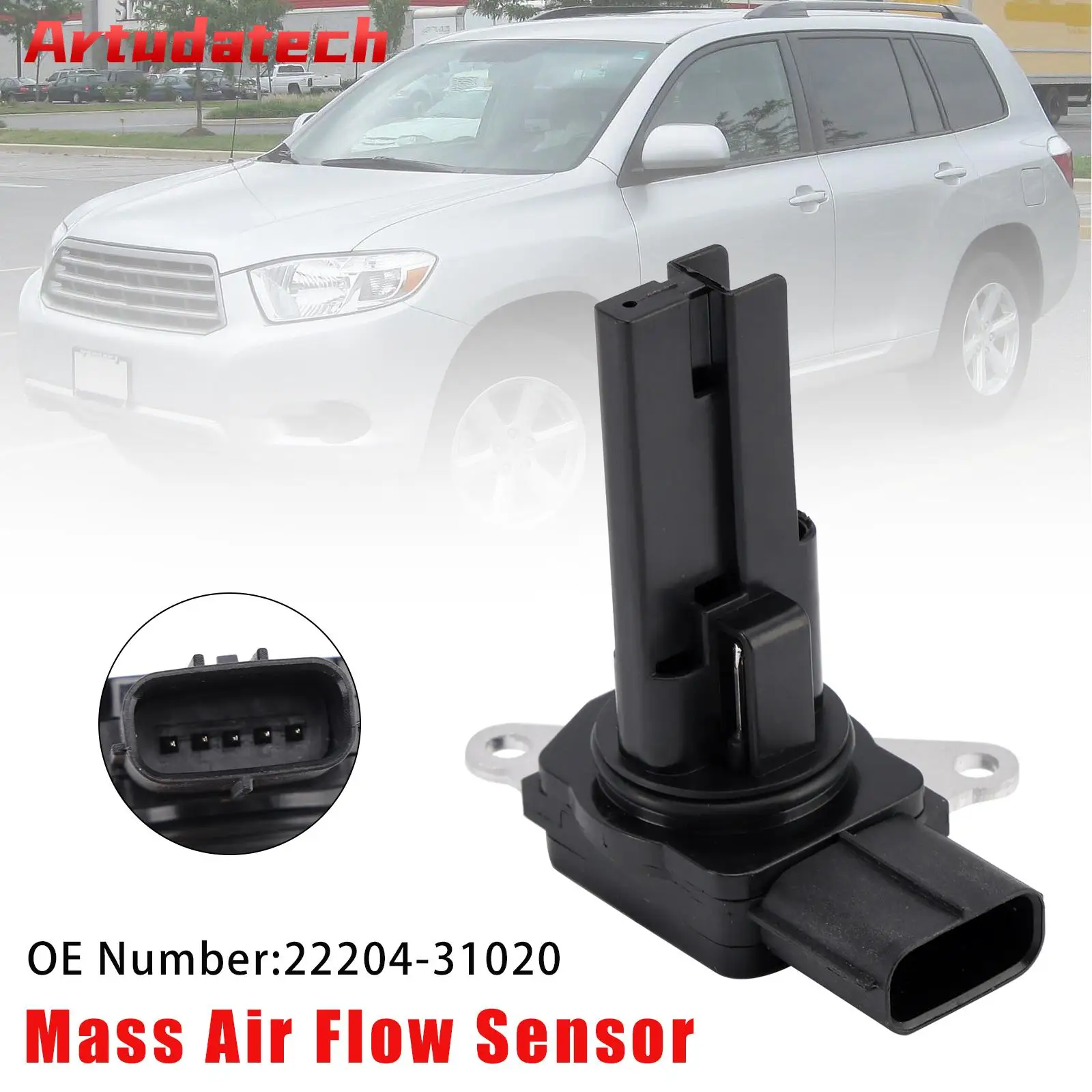 

Artudatech Mass Air Flow Sensor 22204-31020 For Toyota Highlander RAV4 Lexus ES350 2009 2010 2011 2012