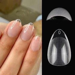 120pcs XXS Short Almond Full Cover Sculpted Soft Gel Nail Tips Press on Nail Extension System Nail Artificial Fake Nail Supplies