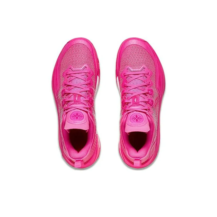 Li Ning Liren 3 V2 Pink Abrasion Resistant Breathable Low top Basketball Shoes Unisex Neon Pink ABAT073-9 view 4
