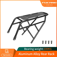 Universal Cargo Bike Rear Carrier Rack, Aluminum Alloy, Quick Release, 100kg Load,  MTB Bicycle Luggage, Bicycle Parts