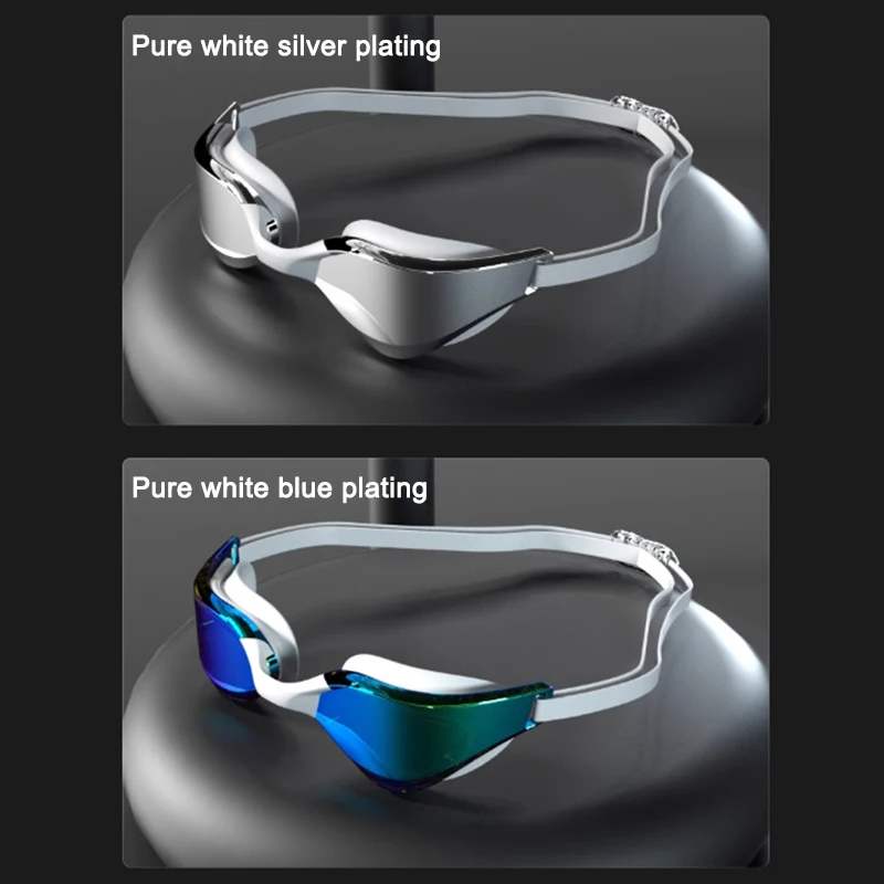 Wysokiej rozdzielczości wodoodporny i przeciwmgielny okulary pływackie dla dorosłych, profesjonalny i wygodny okulary pływackie galwanizowany