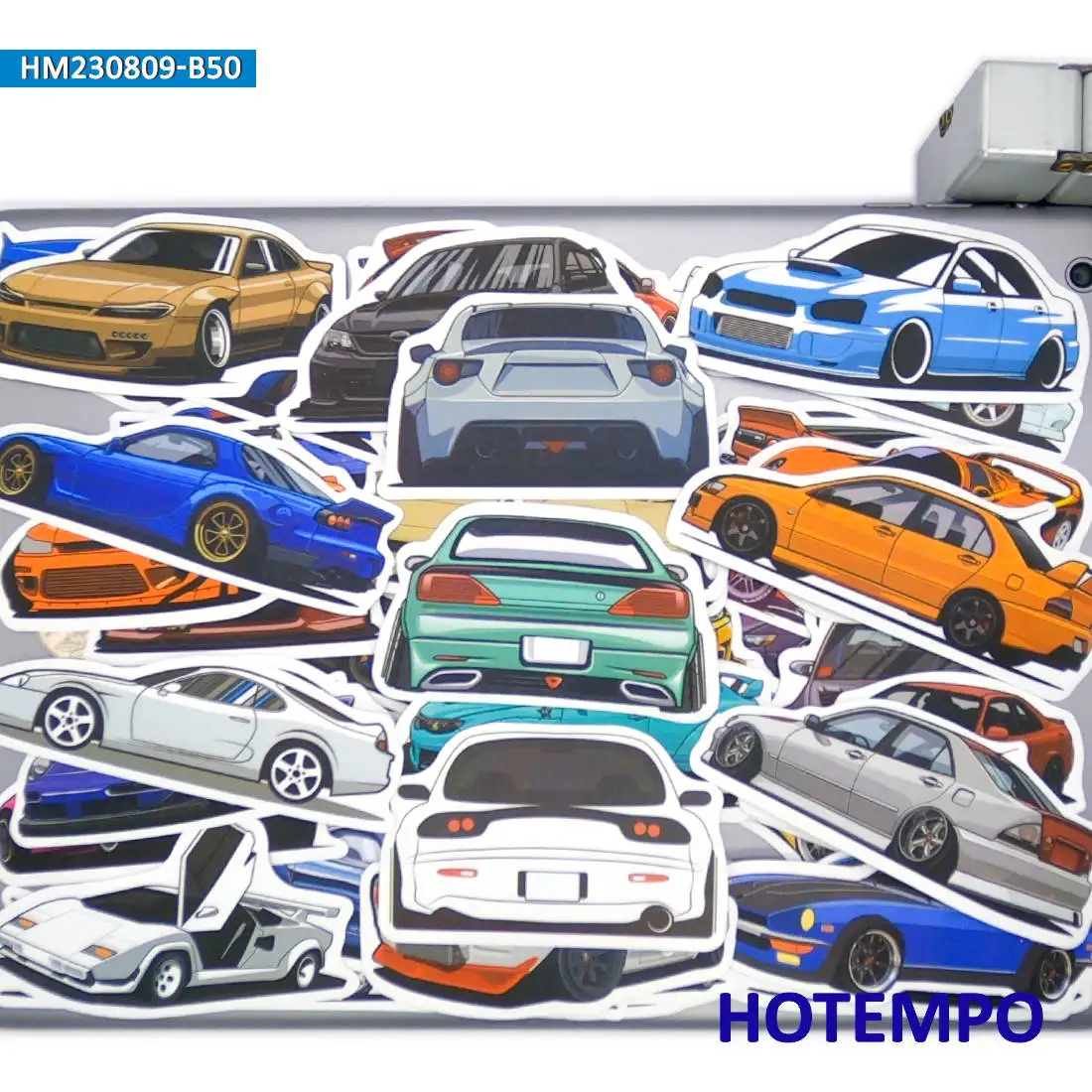 20/30/50Pieces Mixed Supercar Graffiti Cartoon Car Stickers for Kids Scrapbook Luggage Bike Motorcycle Phone Laptop Sticker Toys