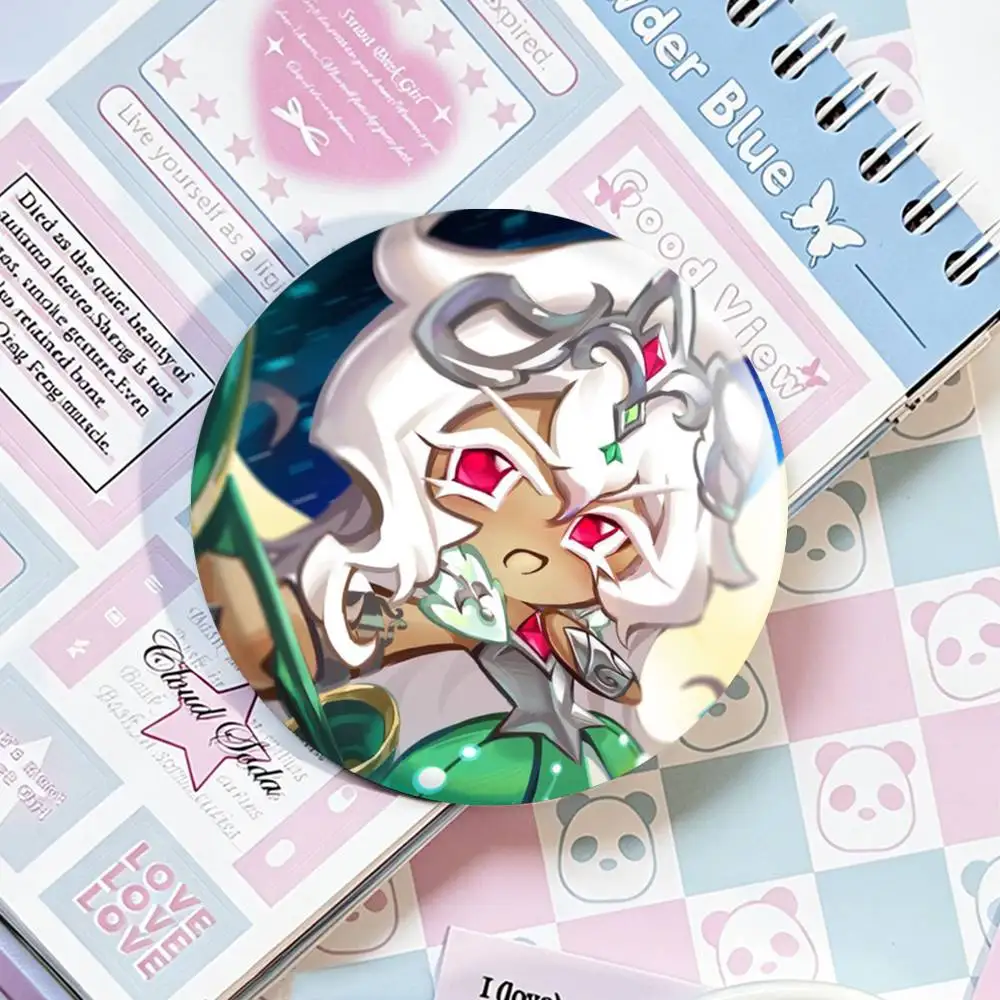 Run Kingdom W-White l-lily C-Cookie Laser Badge Applicable For Backpack Clothes Hats Decor Creative Accessories view 6