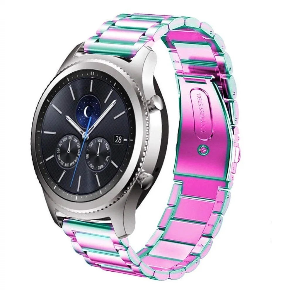 

20mm Stainless Steel Watch Band For Samsung Galaxy watch active 2 strap 22mm Bracelet for Gear S3 Classic/Frontier 46mm bands