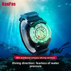 Watch Style Outdoor Sports Compass Luminous Waterproof Portable Diving Compass Outdoor Mountaineering and Cycling Compass