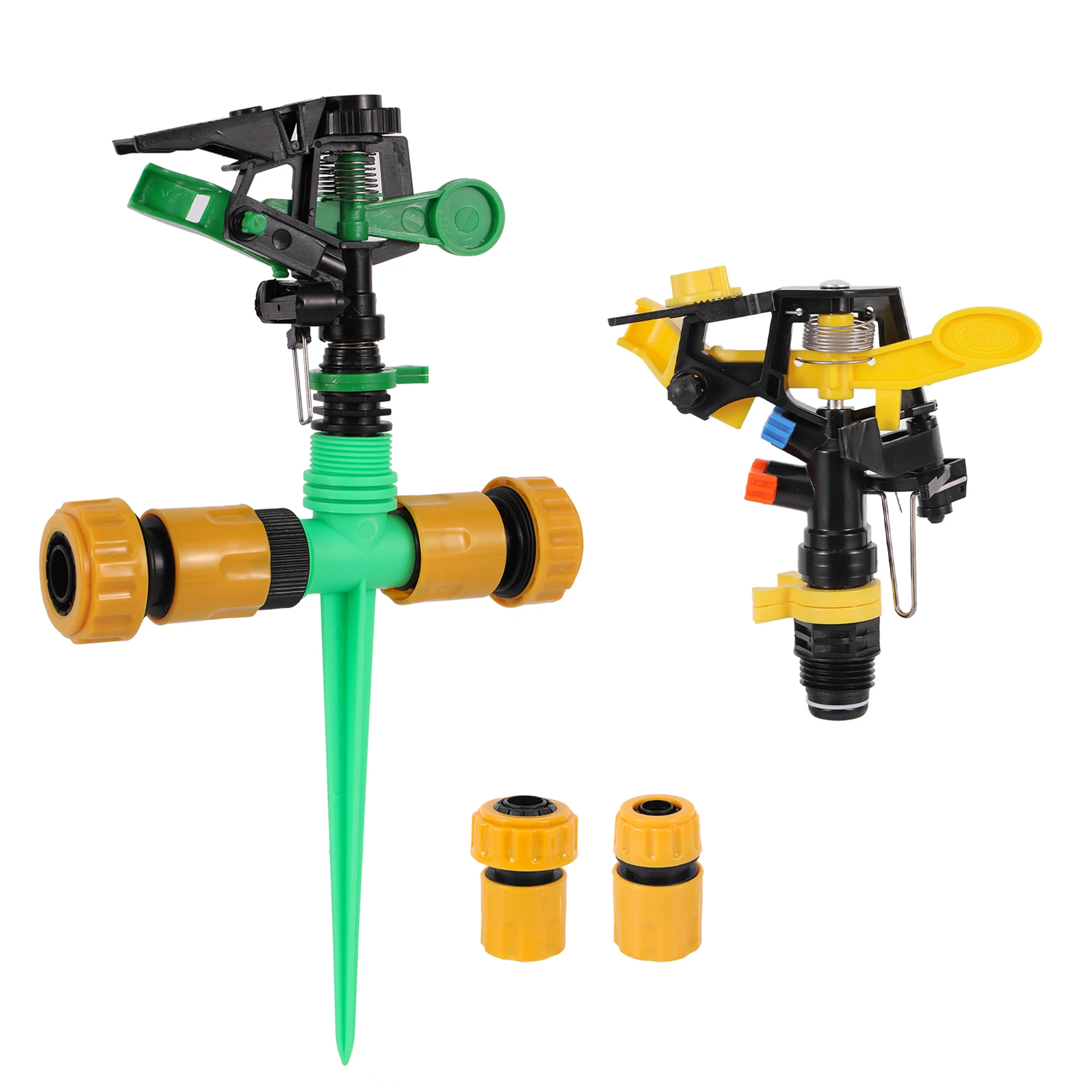 360 Degree Rocker Arm Rotating Lawn Watering Sprinkler with 1/2
