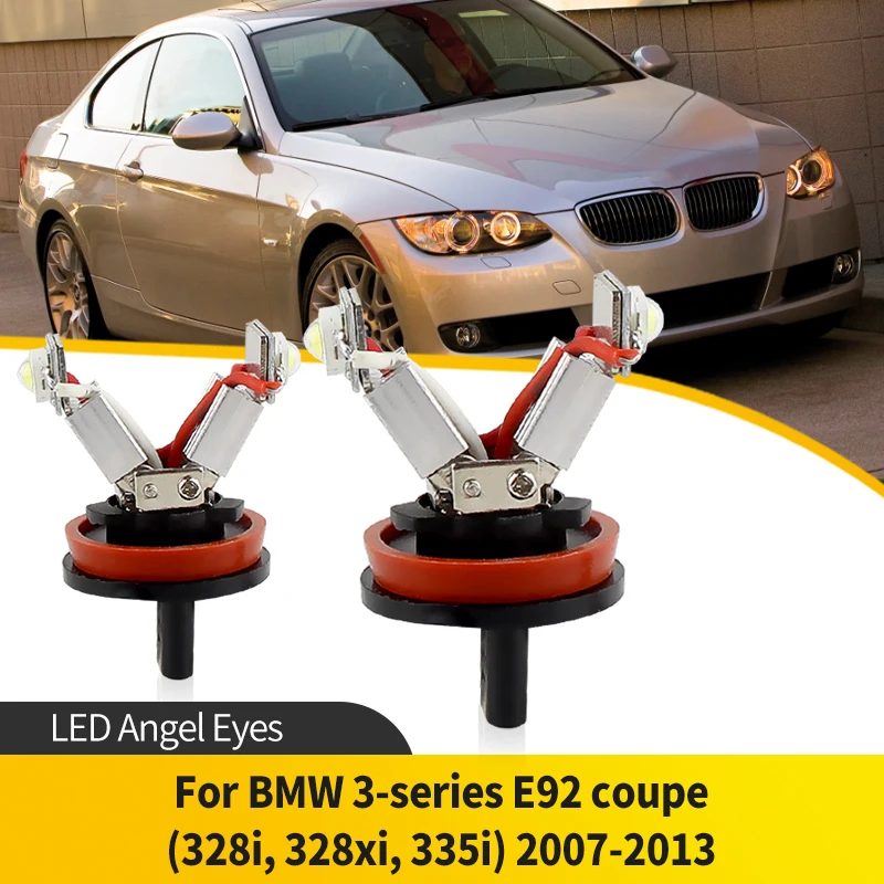 

2PCS Error Free Angel Eye Halo Ring Marker Side Light LED Bulb Fog Lamp For BMW 3-series E92 coupe (328i, 328xi, 335i) 2007-2013