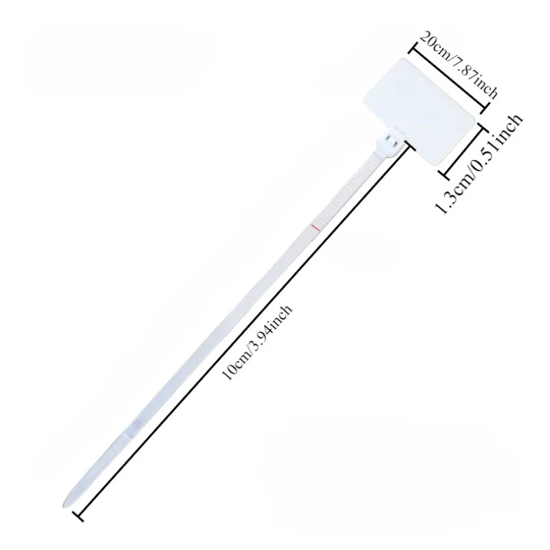30/50pcs Nylon Label Self-locking Cable Tie Color Mark Disposable Plastic Buckle Waterproof Cable Wire Mark Cable Tie