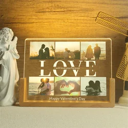 Personalized Acrylic Photo Lamp，Custom Photo Night Light，Photo Frame，Gift for Couple，Anniversary Gift，Valentine's Day