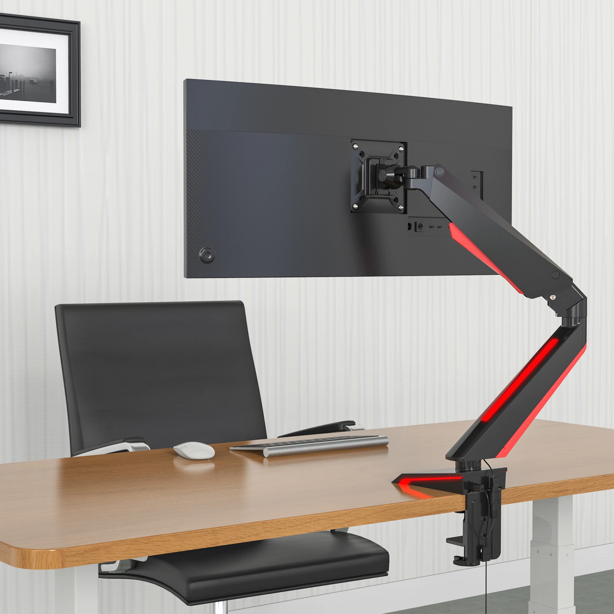 New Single Monitor Mount 15-32" Screen 8kg/17.6lbs Capacity 90 Tilt & 360 Rotation VM-GE22