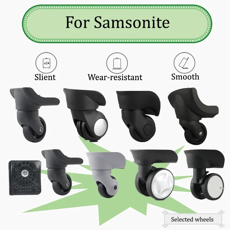 

For Samsonite Universal 360° Silent Luggage Wheel - Durable Alternative To Luggage - Smooth Rolling And Noiseless