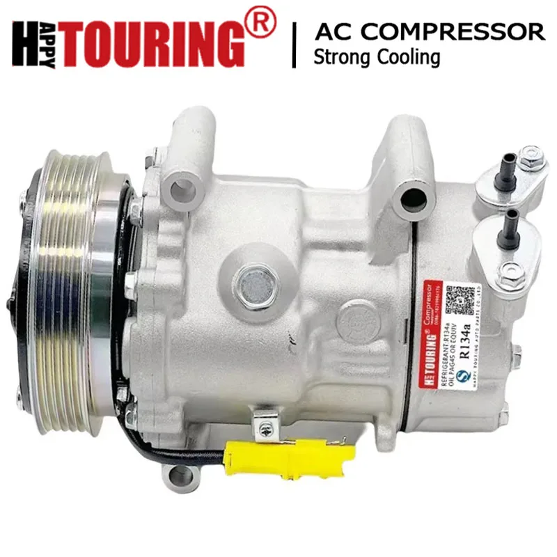 SD6V12 AC Compressor for Mini COUNTRYMAN COOPER CROSSOVER R55 R56 R57 R58 R59 64522758145 64522758433 64529223392 64529213175