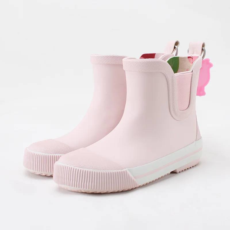 New Boys Girls Rubber Rain Boots Children Waterproof Rainboots Non-slip Wellies Shoes For Kids