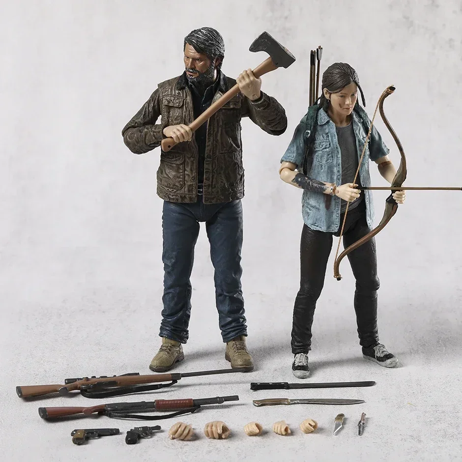 NECA The Last of Us 2: Ultimate Joel and Ellie Action نموذج لجسم لعبة هدية للمجموعة مكونة من قطعتين