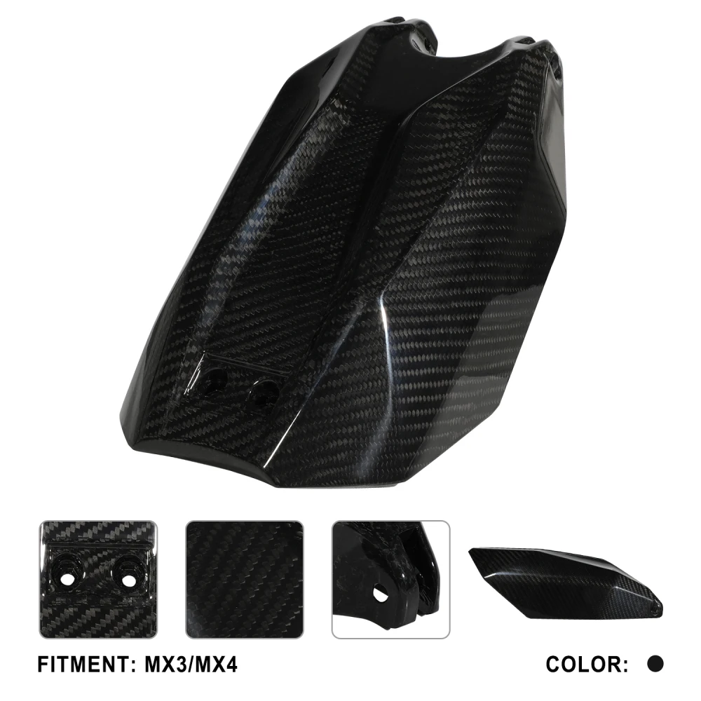 JFG RACING Real Carbon Fiber Battery Tank Cover for Talaria Sting MX3 MX4 Electric Dirt Bike Premium Frame Shield Upgraded Part