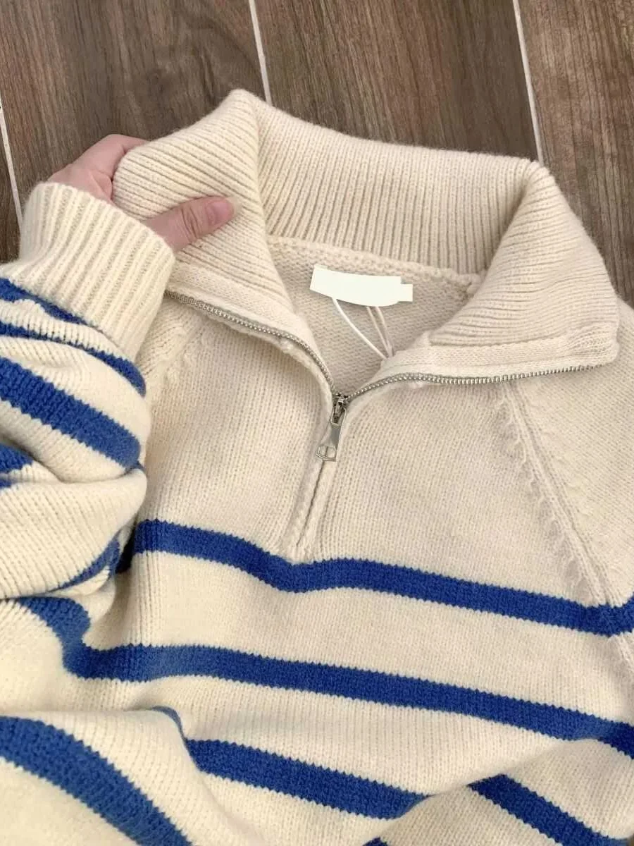 Modna, prążkowana bluza z aksamitnym misiem, zapinana na zamek, dzianinowa odzież damska, zimowa, miękka, przytulna, do noszenia pod spód, top bazowy z kołnierzykiem Henry.