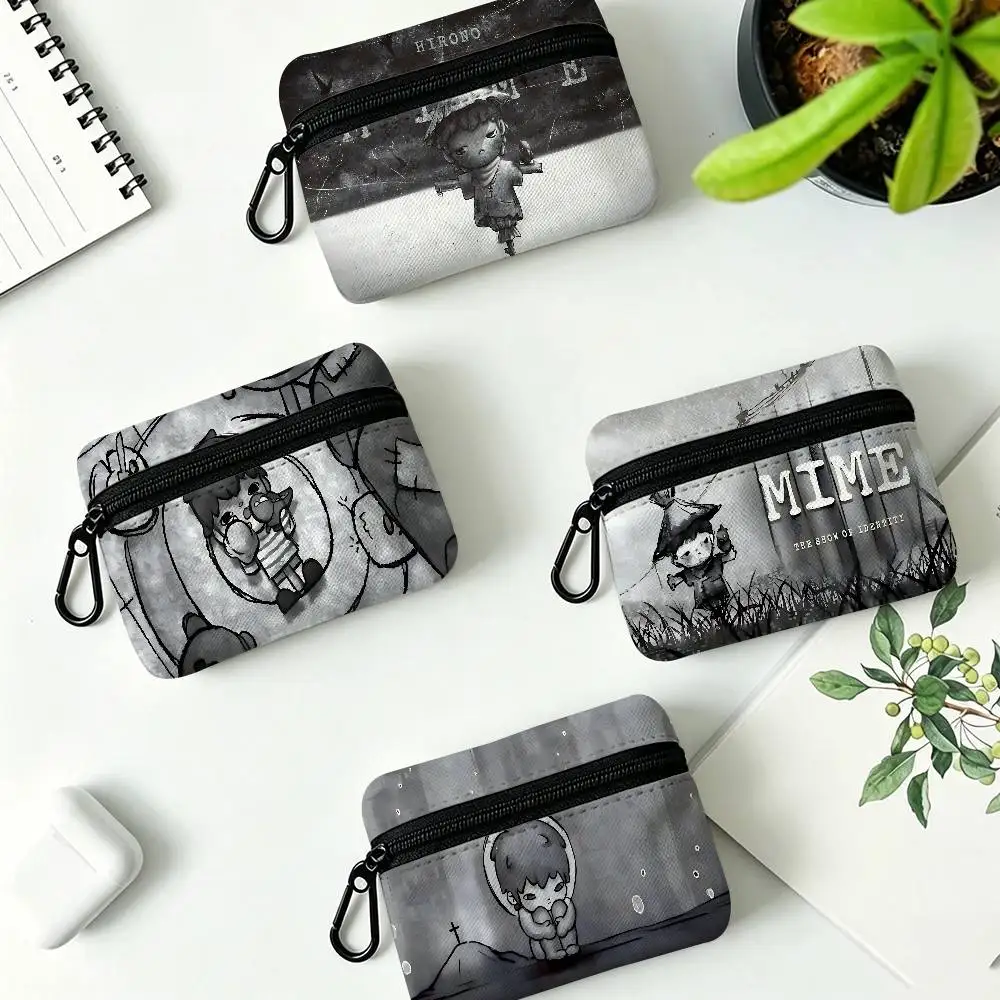 Cartoon H-HIRONOS Wear-resistant Oxford Cloth Coin Purse Portable Backpack Hanging Card Storage Bag