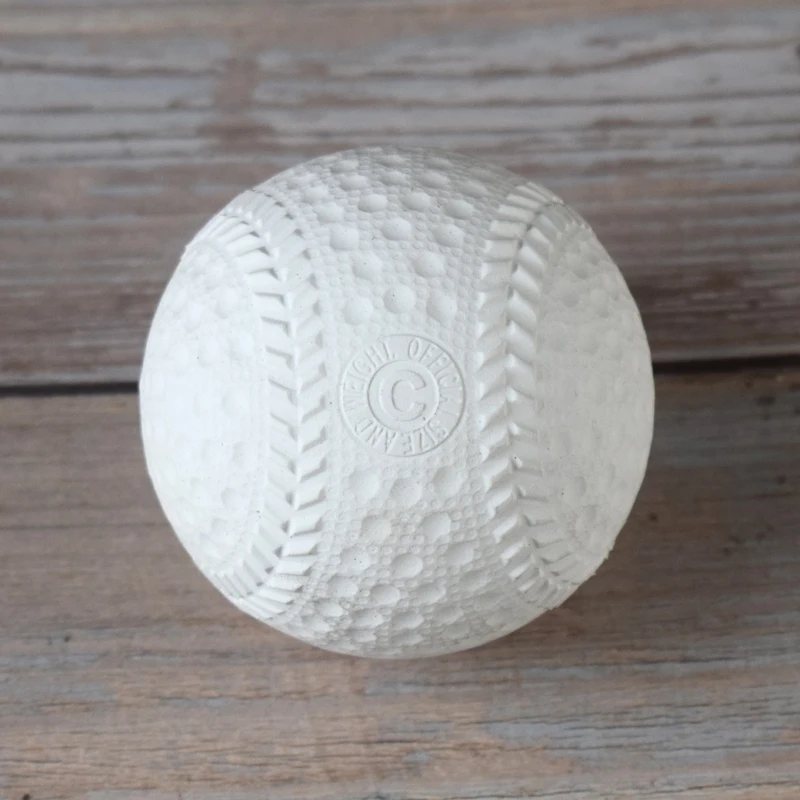 Bola de beisebol para iniciantes 3 tamanhos, bola de borracha macia para treinamento infantil e de 3 tamanhos