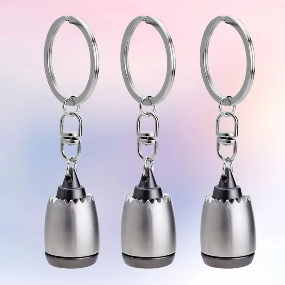 Bag Decorative Aircraft Engine Key Chain Cellphone Charm Zinc Alloy Plane Engine Key Rings Metal Pendant Mini Jet Engine