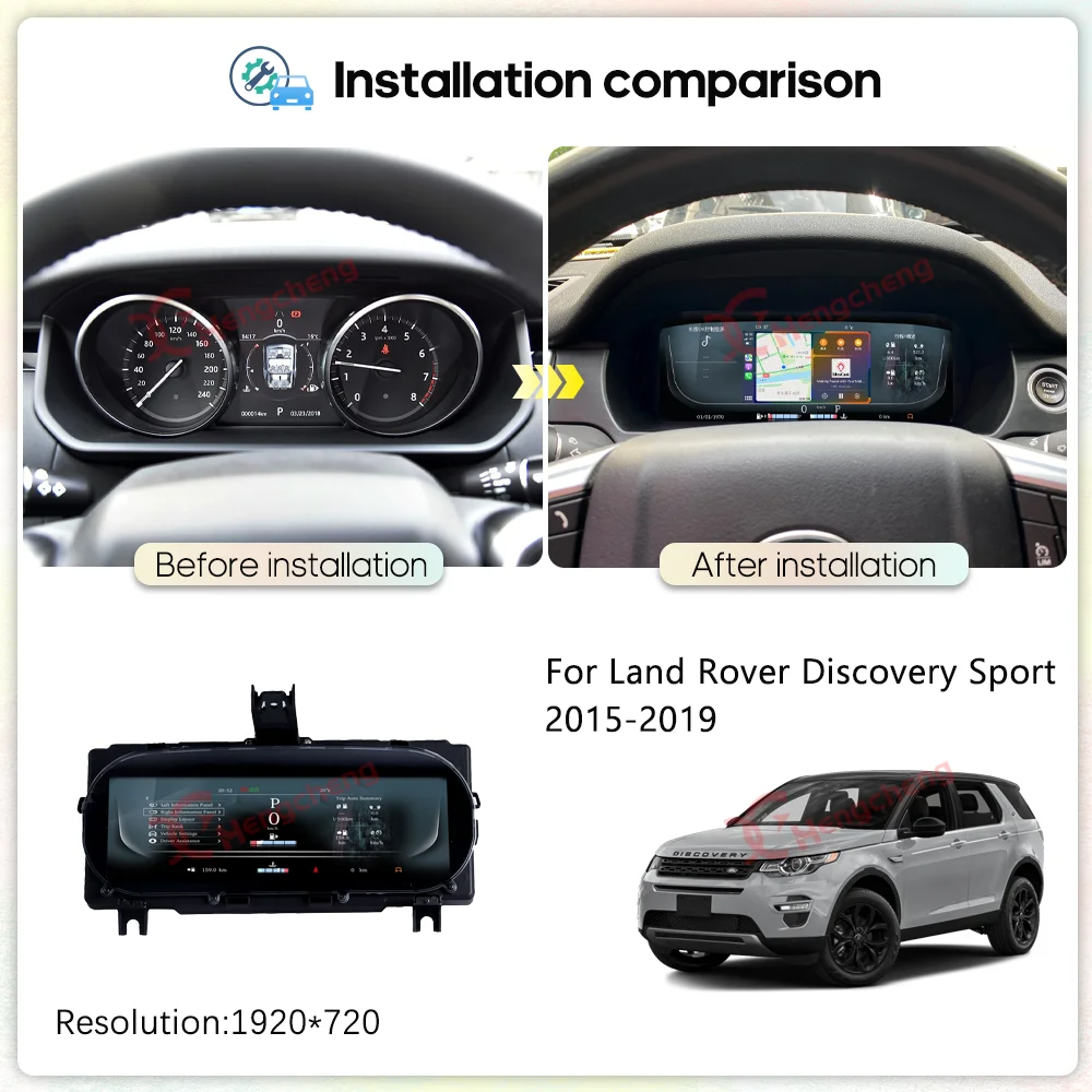 upgrade For Land Rover Discovery Sport 2015 -2019 multi-function Car Digital Cluster LCD Display Auto Cockpit Virtual Instrument