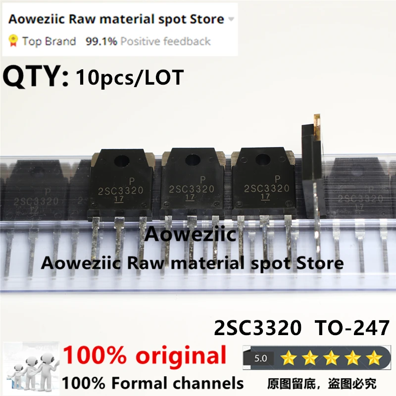 

Aoweziic 2021+ 100% New Imported Original 2SC3320 C3320 TO-3P High-Power Switching Triode 15A 500V