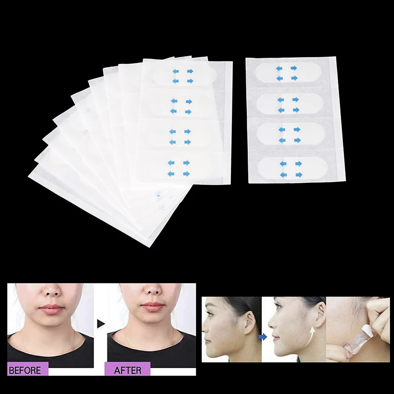 

40pcs V Shape Face Slimming Sticker Chin Adhesive Lift Up Tape Makeup Face Lift