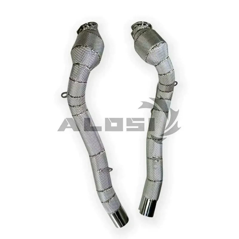 Cuski Perfect Retrofit High Durability Stainless Downpipe for Ferrari GTC4 LUSSO 3.9T 2017-2019 Catalytic