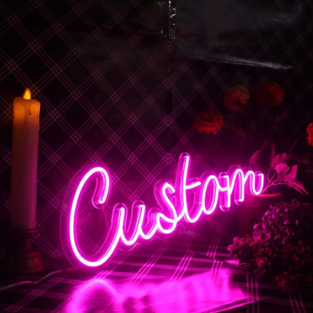 CUSTOM LED ชื่อป้ายของขวัญเด็กที่กําหนดเองชื่อป้ายวัยรุ่นของขวัญ LED Neon Sign สําหรับตกแต่งห้องนอนตกแต่งส่วนบุคคลของขวัญ