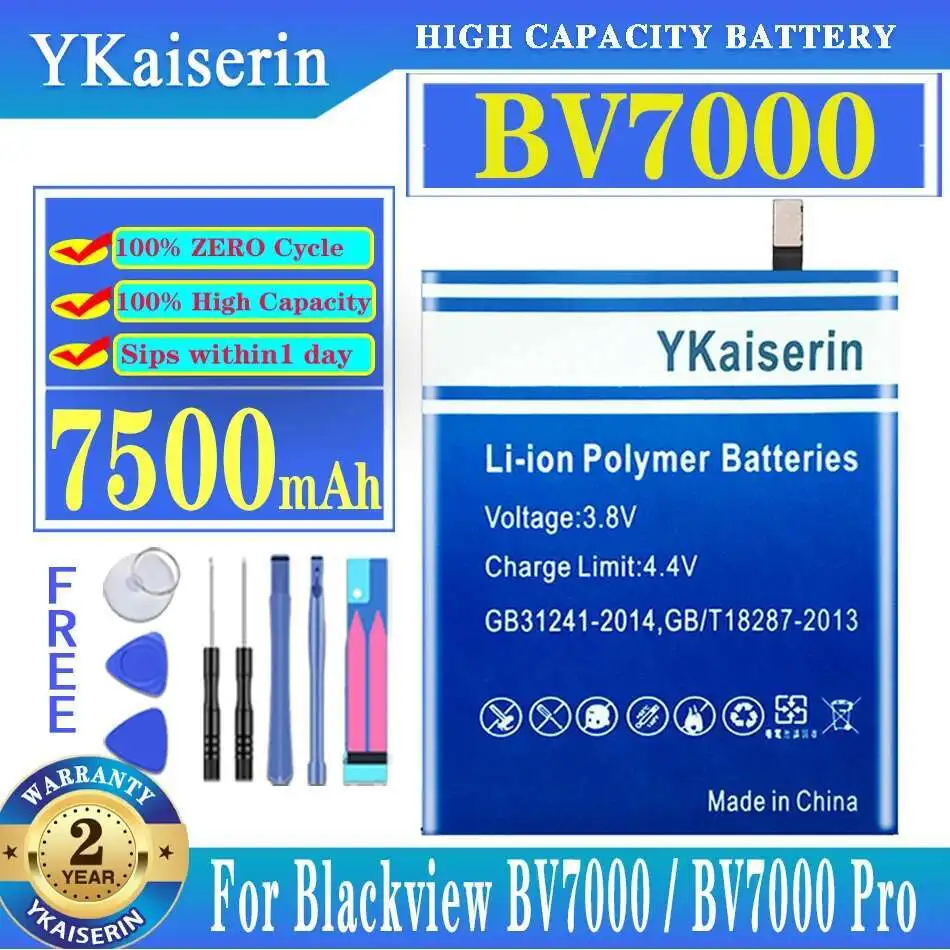 

Mobile Phone Battery 7500Mah For Blackview BV7000 Pro High Performance