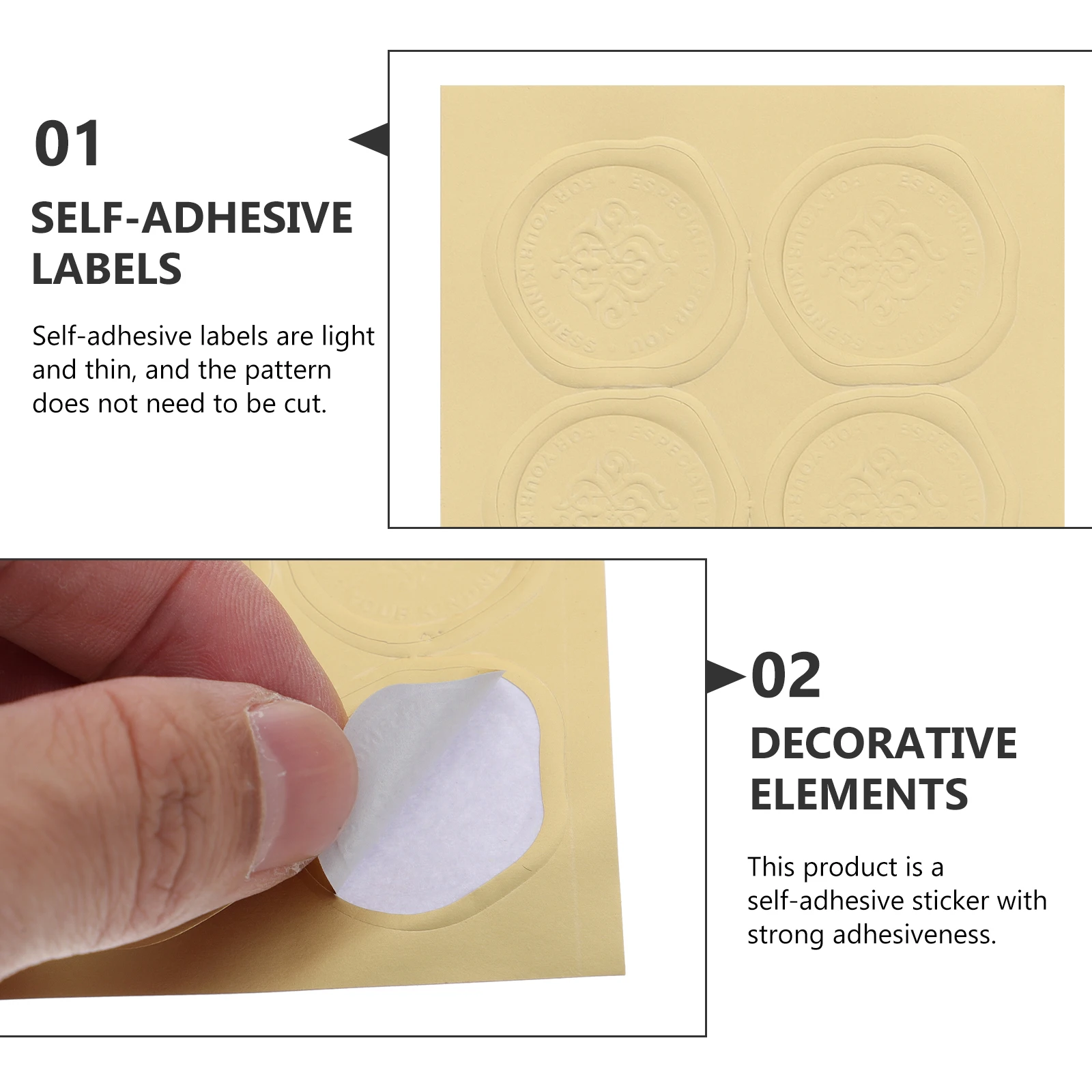 30 Sheets Gift Box Sealing Stickers Adhesive Pvc Decals Diy Scrapbooking Envelope Wedding Decor Packaging Kids Handcraft