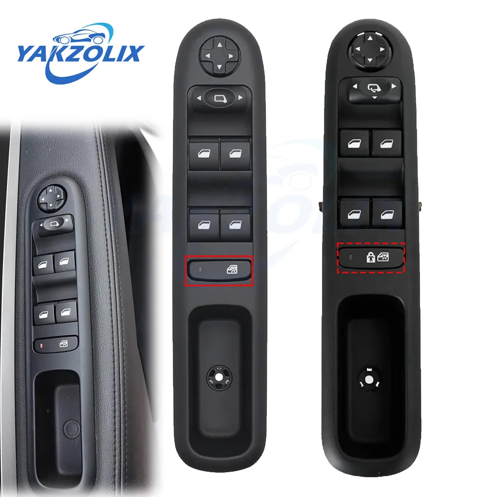 96650620ZD 96650621ZD Front Left Electric Power Window Control Switch Button for Peugeot 3008 5008 Hatchback Wagon 2009-2016