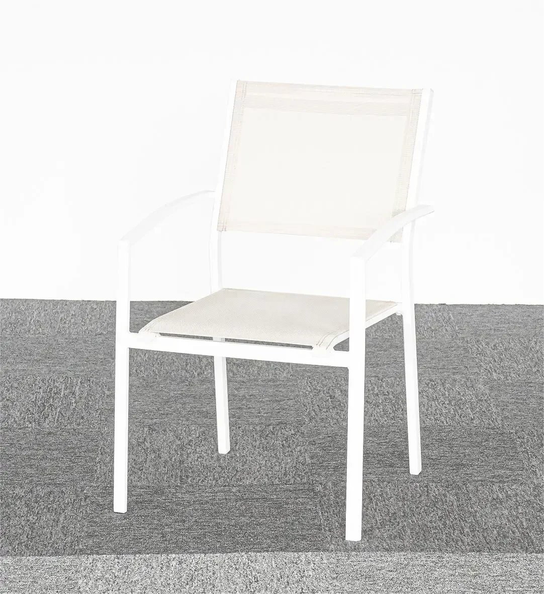 طاولة طعام خارجية رخيصة وناعمة وكراسي قابلة للسحب لحديقة الفناء وطاولة طعام وكراسي مجموعة من 9 مبيعات خارجية ساخنة #5