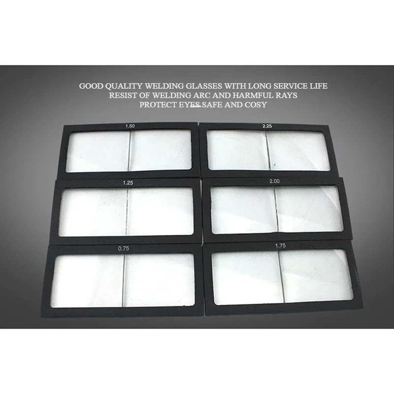 1pc 1.0/1.5/2.0/2.5/3.0 Dioptrie Lashelm bril Glas Vergrootglas Vervangen Lens voor Lassen Oogbescherming Lasser