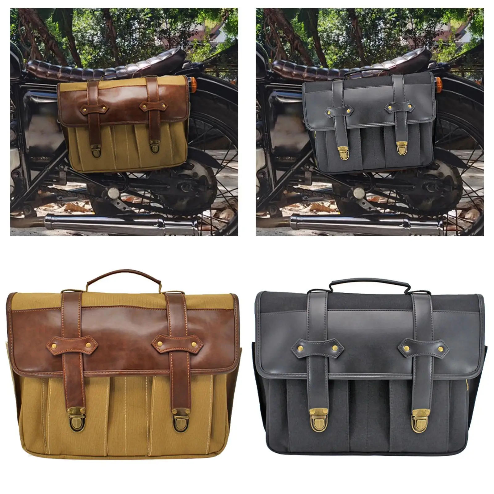 

Swingarm Bag Waterproof Side Pouch Classic Saddle Bag Fit for Travel Riding