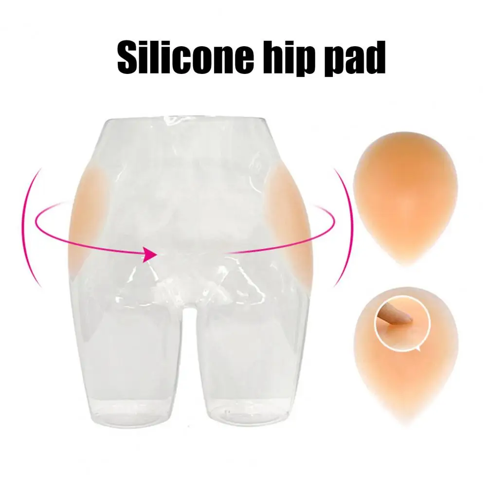 1 Pair Silicone Hip Pads Self-adhesive Invisible Hip Enhancer Shapewear Washable Women Butt Cushion Hip Curve Shaper
