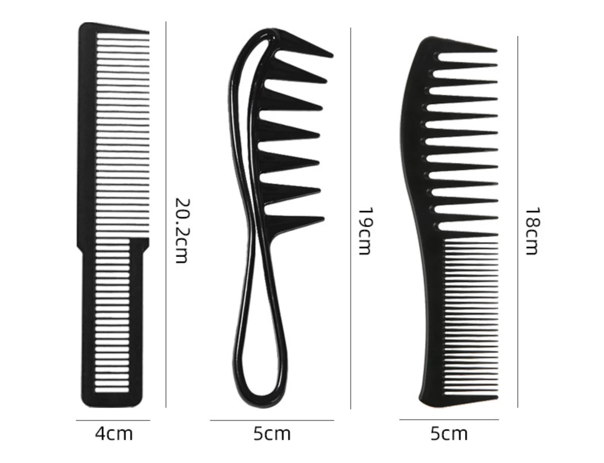 4Pcs Styling Comb Set for Men Hair Styling - Wide Tooth Comb  Hair Pick Texture Comb Slicked-back Undercut  Anti Static Comb