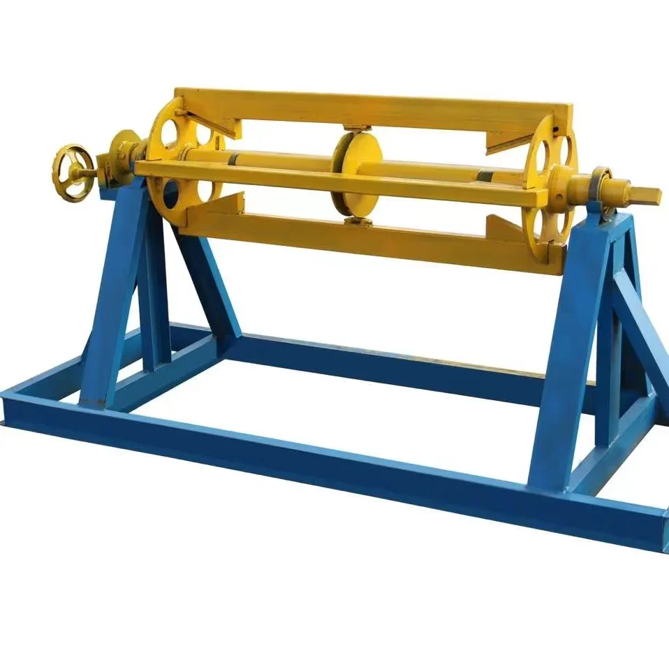 Manual Steel Strips Sheet Metal Decoiler Industrial Coil Uncoiler Machine for Metal Processing Factory Lab Material Test