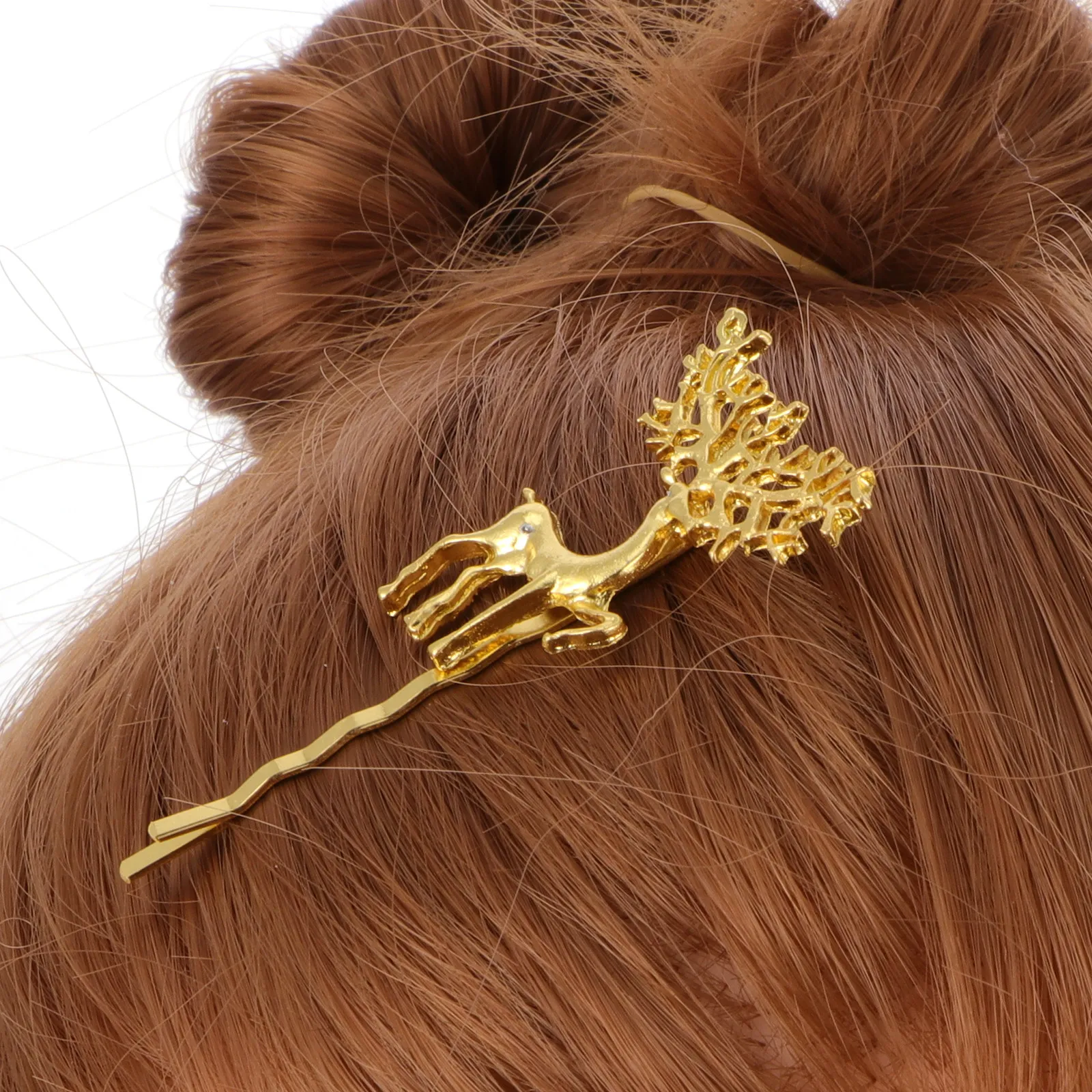 12Pcs Alloy Hair Clips Christmas Themed Elk Antler Barrettes Delicate Party Hairpin Women Holiday Hair Decoration Radiant