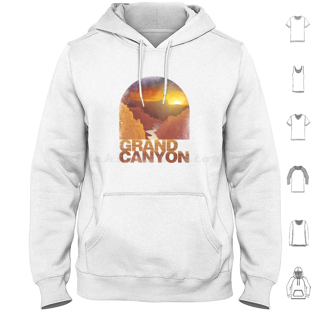 Grande Parque Nacional Arizona Camiseta Vestuário Moletom Com Capuz Algodão Manga Longa Grande Parque Nacional Camp Hike