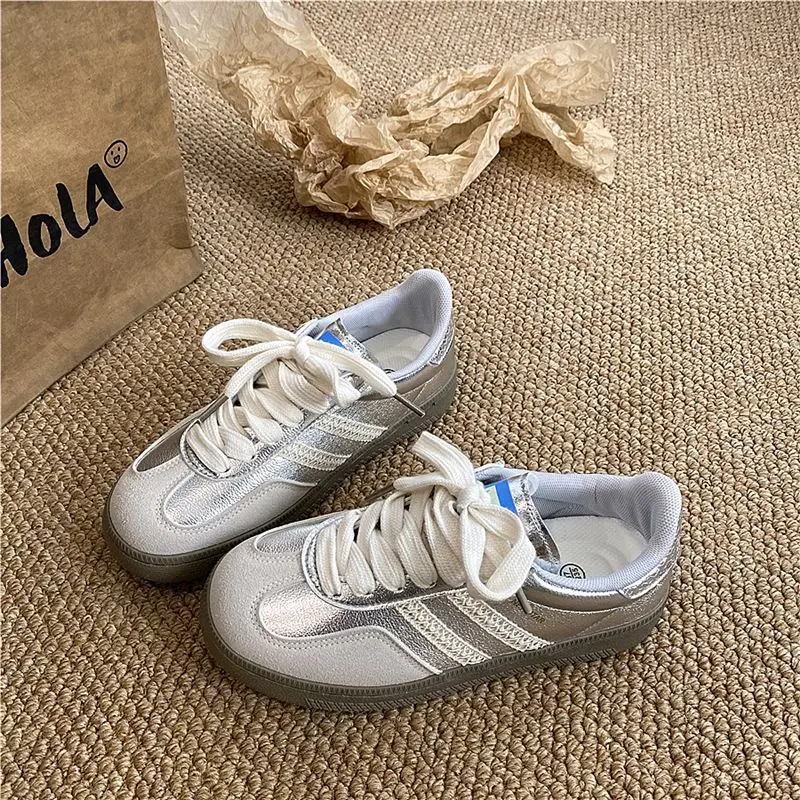 Women Trendy Girls Training Board Shoes Vintage Style Fashion Versatile Flats Outdoor Walking Jogging Sneakers Trainers Footwear