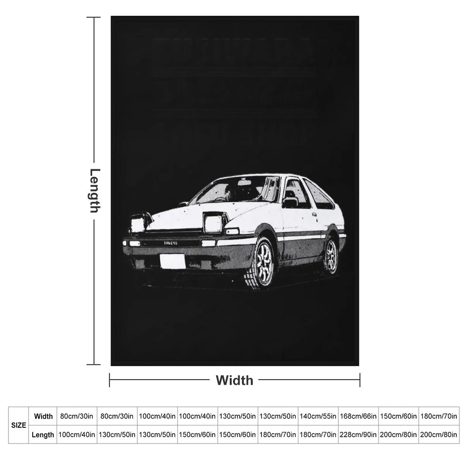 Initial D Fujiwara Tofu Shop AE86 Manga Gooi Deken Dekens Voor Baby Valentijn Cadeau-ideeën Zware Trooster Dekens