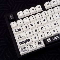 139 Tasten, einfaches 404-Themen-Tastenkappen-Set, Kirschhöhe, PBT, thermische Sublimation, DIY für 61, 87, 98, 104, 108 Tasten, mechanische Tastatur