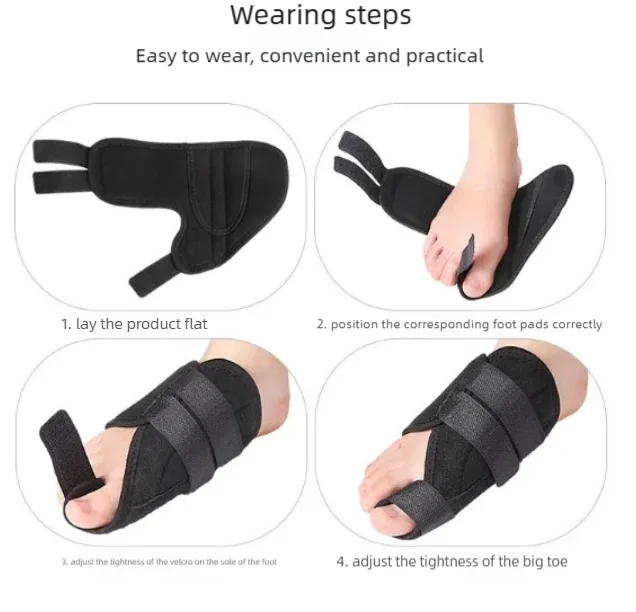 1/2Pairs Bunion Corrector Toe Separator Corrector Device Toe Corrector Hallux Valgus Foot Care Pedicure Orthotics Foot Care
