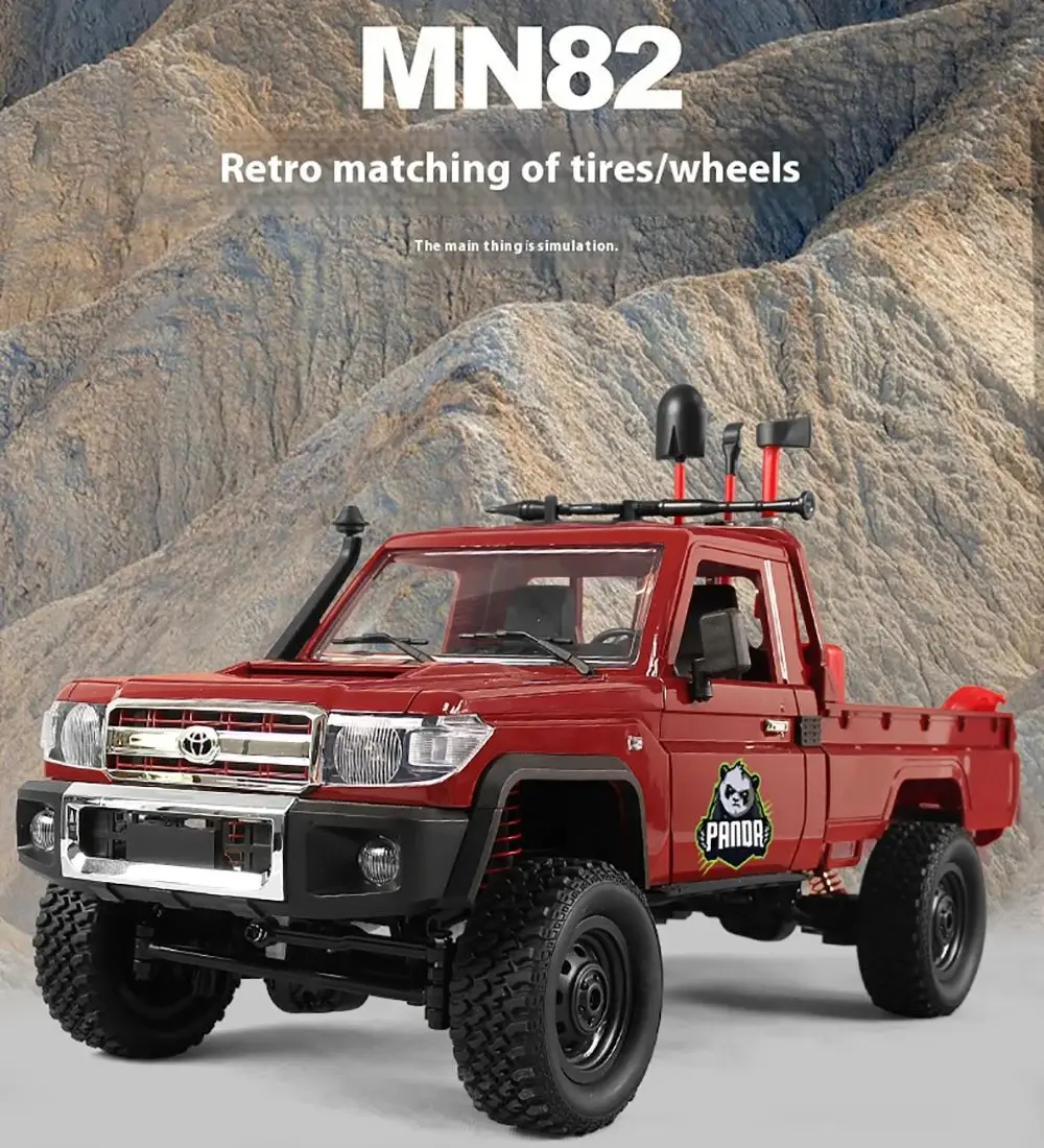 

MN82PRO MN82 LC79 1/12 RC Car 4WD 2.4G Remote Control Car Off-road Climbing 60mins Working Time LED Truck RC Toy As Kids Gift