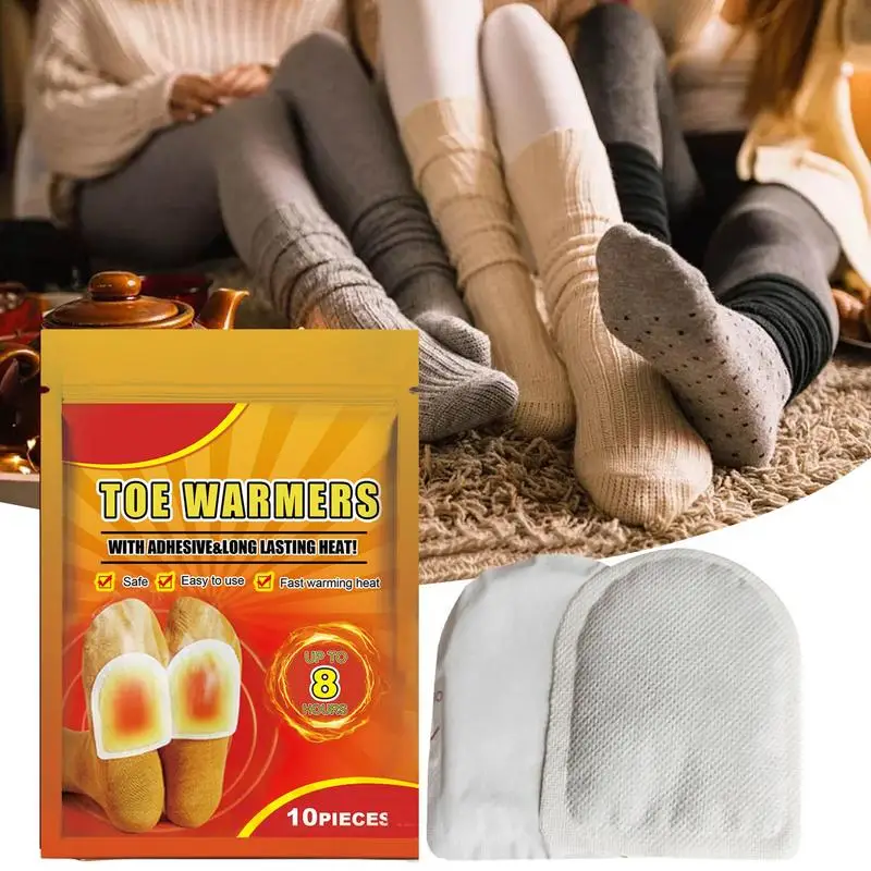 Hot Hands Toe Warmers 10/20pcs Adhesive Odorless Toe Warmers Safe Air Activated Warmers Insoles Toe Foot Warmer Patches For Keep