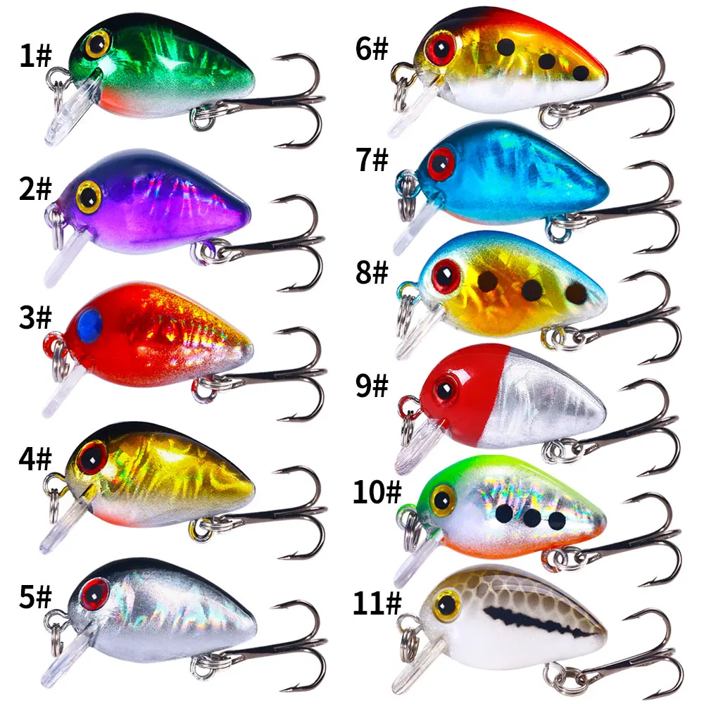 Señuelos flotantes micro para trucha y lubina – cebo duro superficie - imagen 3